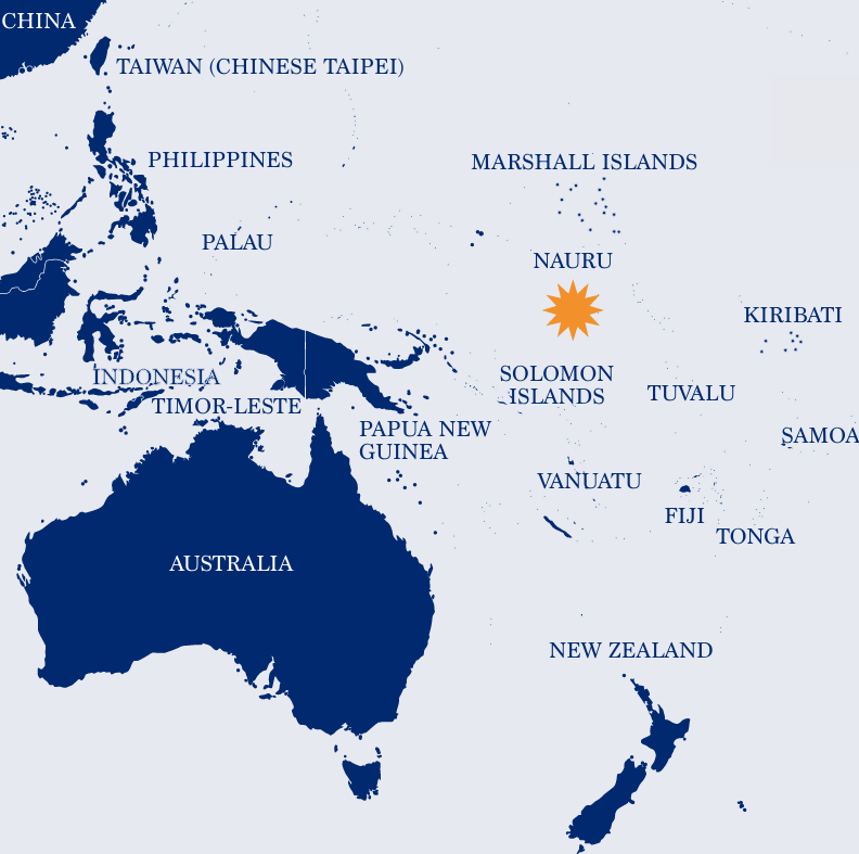 Nauru country location map