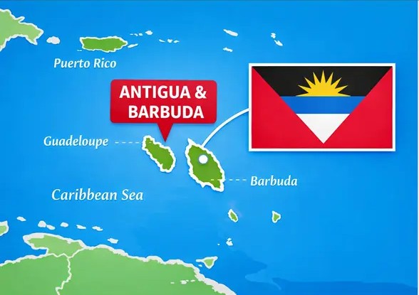 Antigua and Barbuda map location (1) Antigua and Barbuda map location