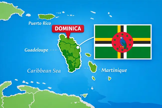 Dominica map Dominica map