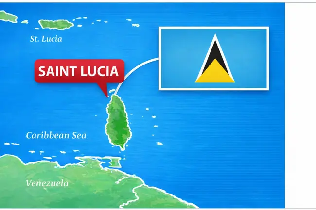 Saint Lucia map