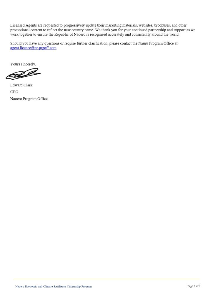 Circular - Official Name Change to the Republic of Naoero_page-0002 Circular Official Name Change to the Republic of Naoero page 0002