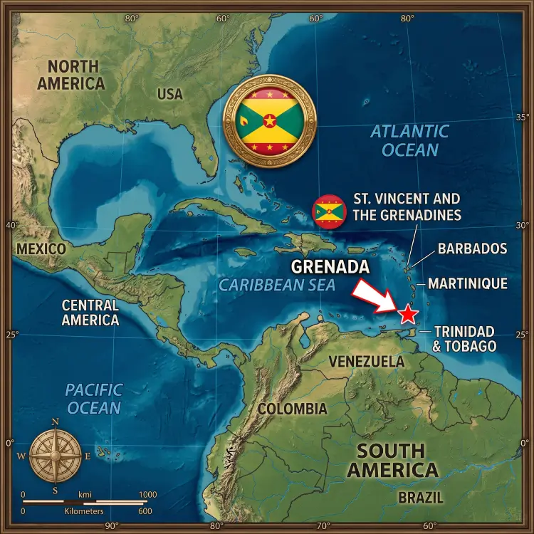 خريطة غرينادا The Strongest Caribbean Passport